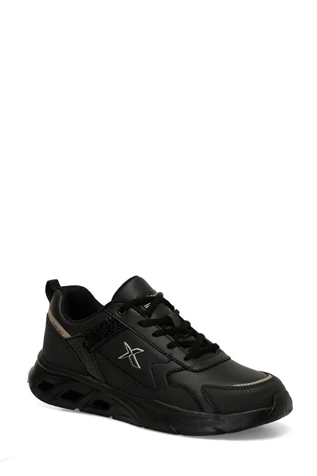 Детские кроссовки для девочек на шнуровке Sportswear Kinetix, Black — фото 2