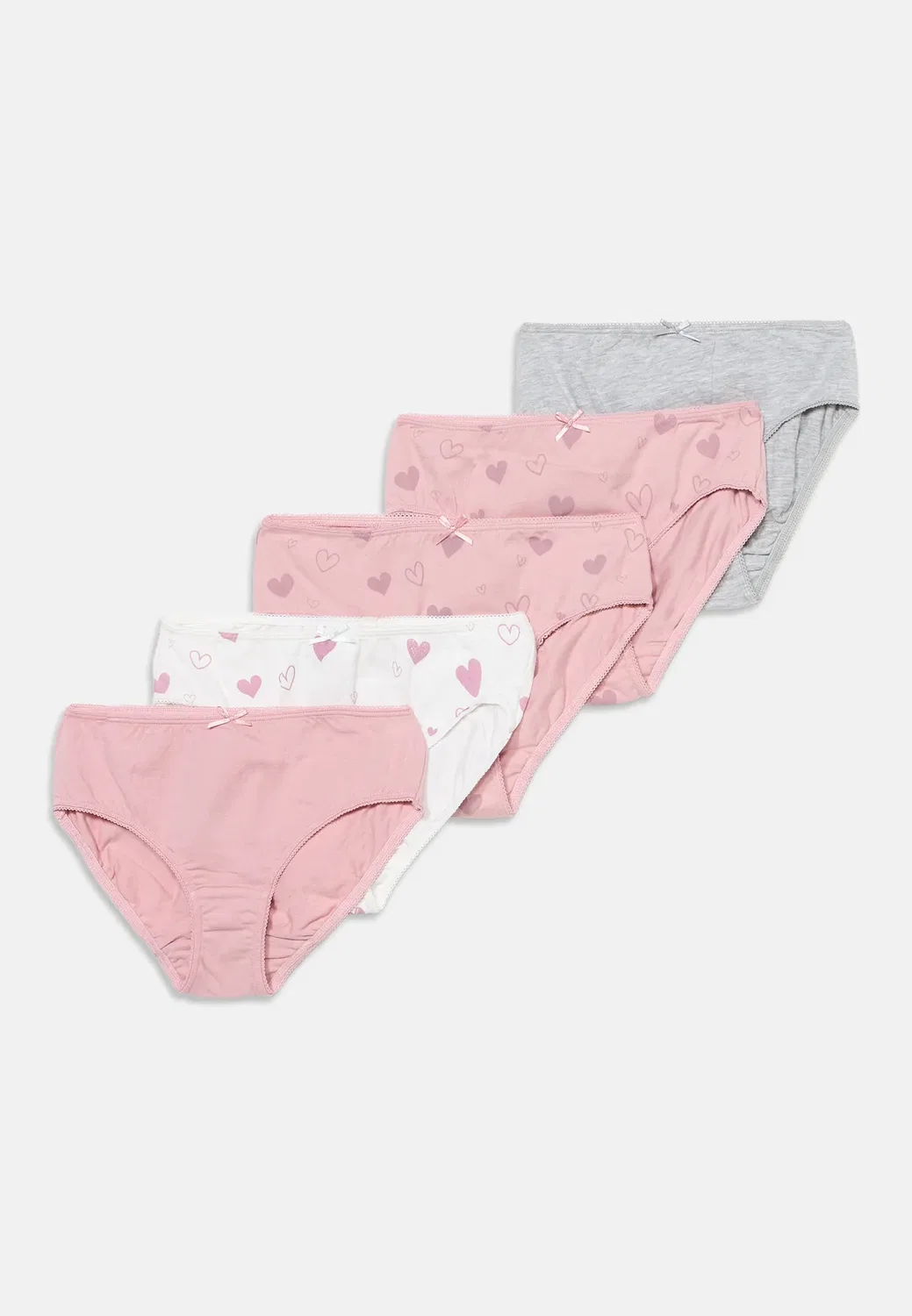 5 pack - хипстеры Friboo By Zalando, Light Pin/Off-White/Mottled Grey