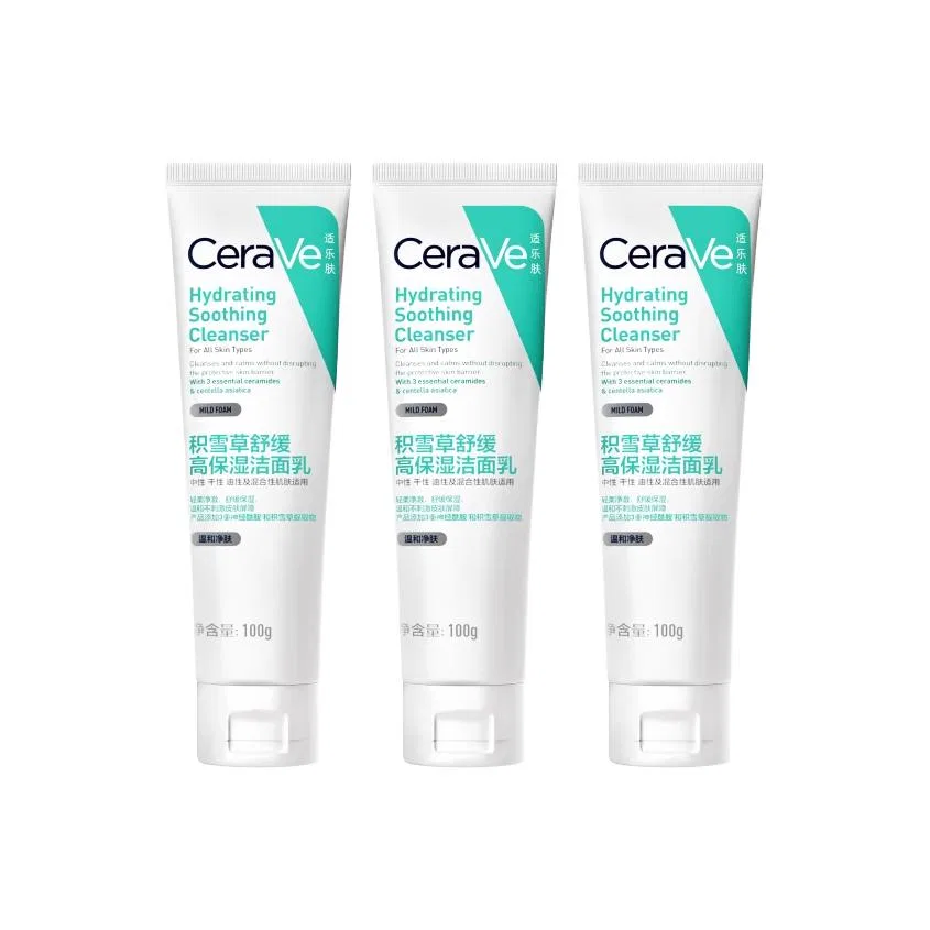 Очищающее средство с центеллой, увлажняющее, 100 г, CeraVe, 3 шт