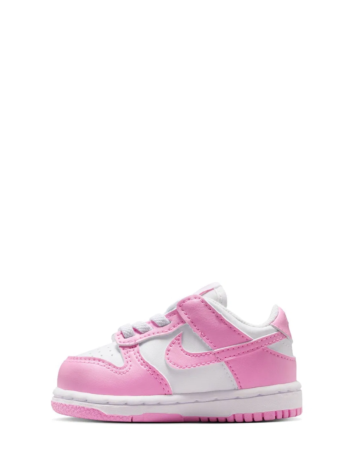 Кроссовки Nike Dunk Low, бело-розовые — фото 4