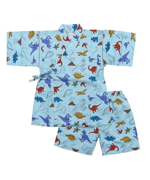 Детский комплект джинпи для мальчиков с принтом, 80-130 см, box408, Heather Navy