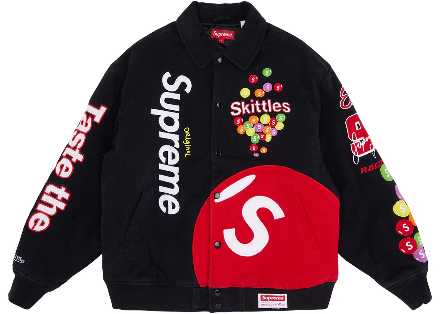 Мужская куртка-бомбер с принтом Skittles Supreme, Black