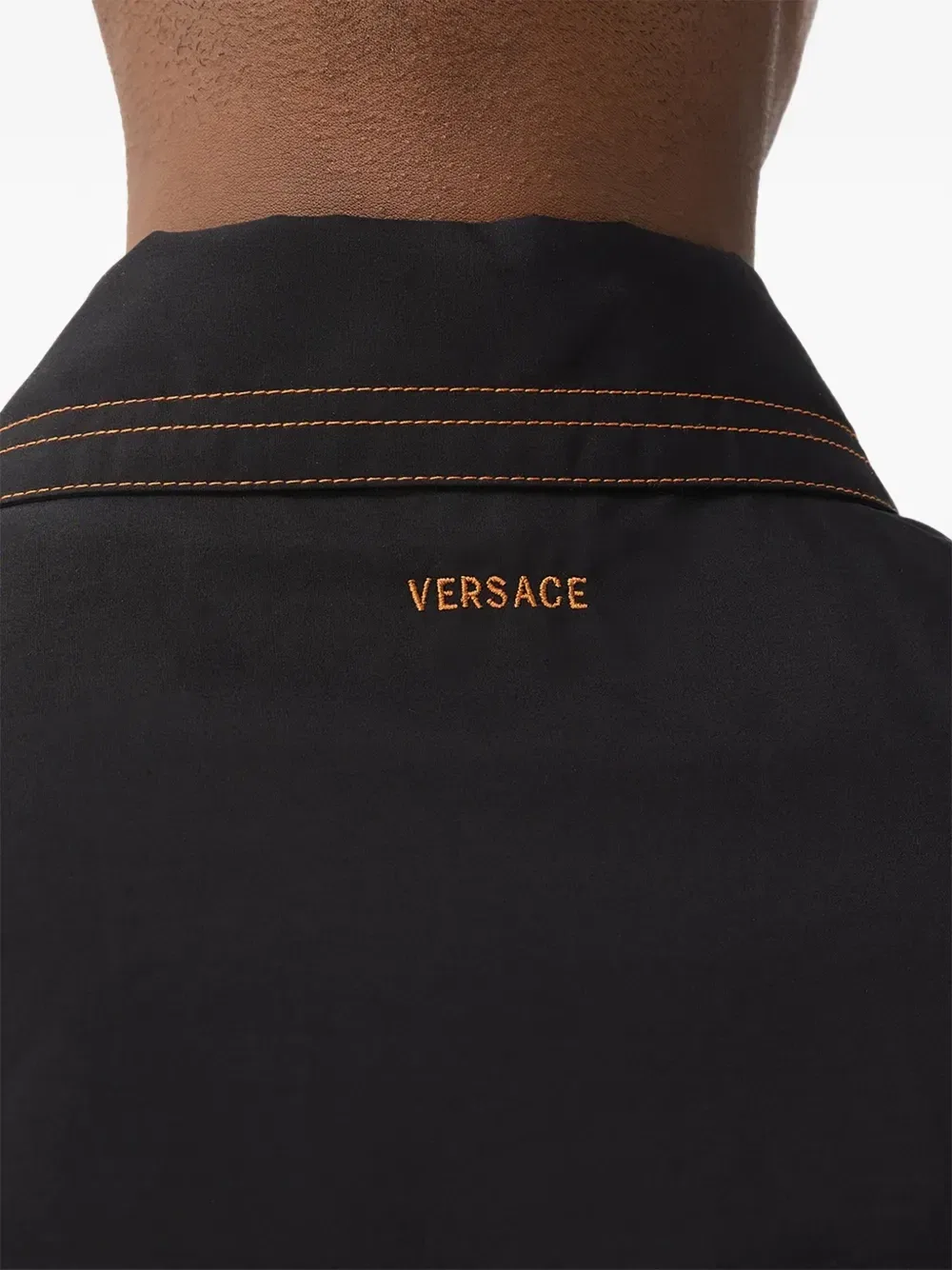 Рубашка свободного кроя VERSACE, черный — фото 4