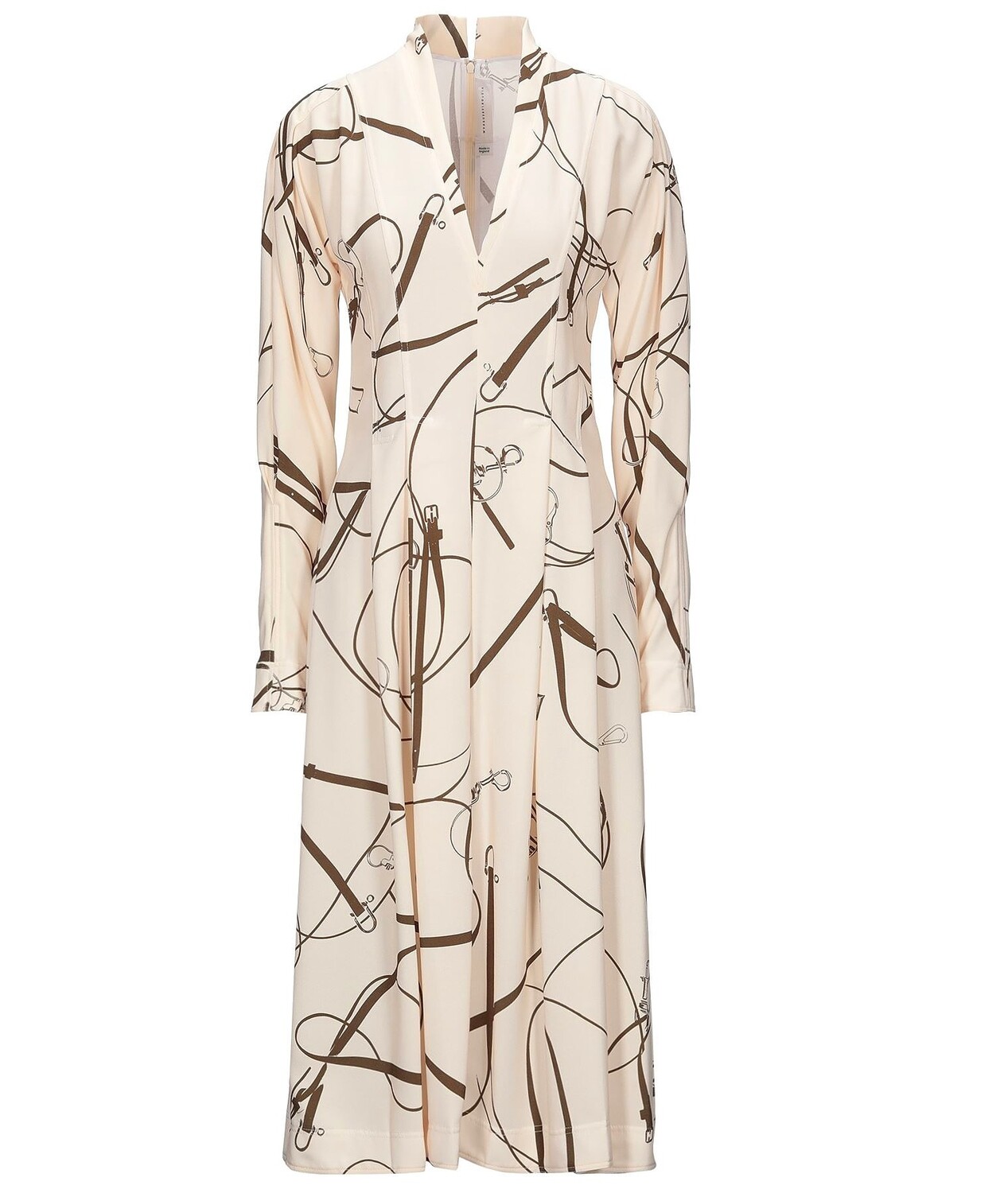 

Платье Victoria Beckham Midi, бежевый