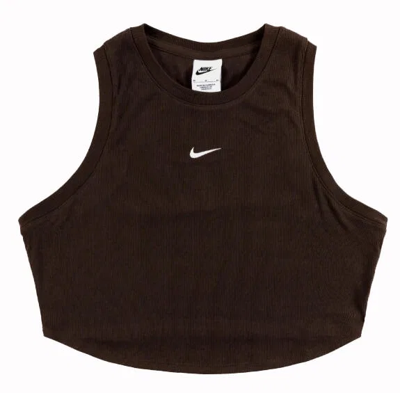 Женская хлопковая укороченная футболка Nike, WEISS