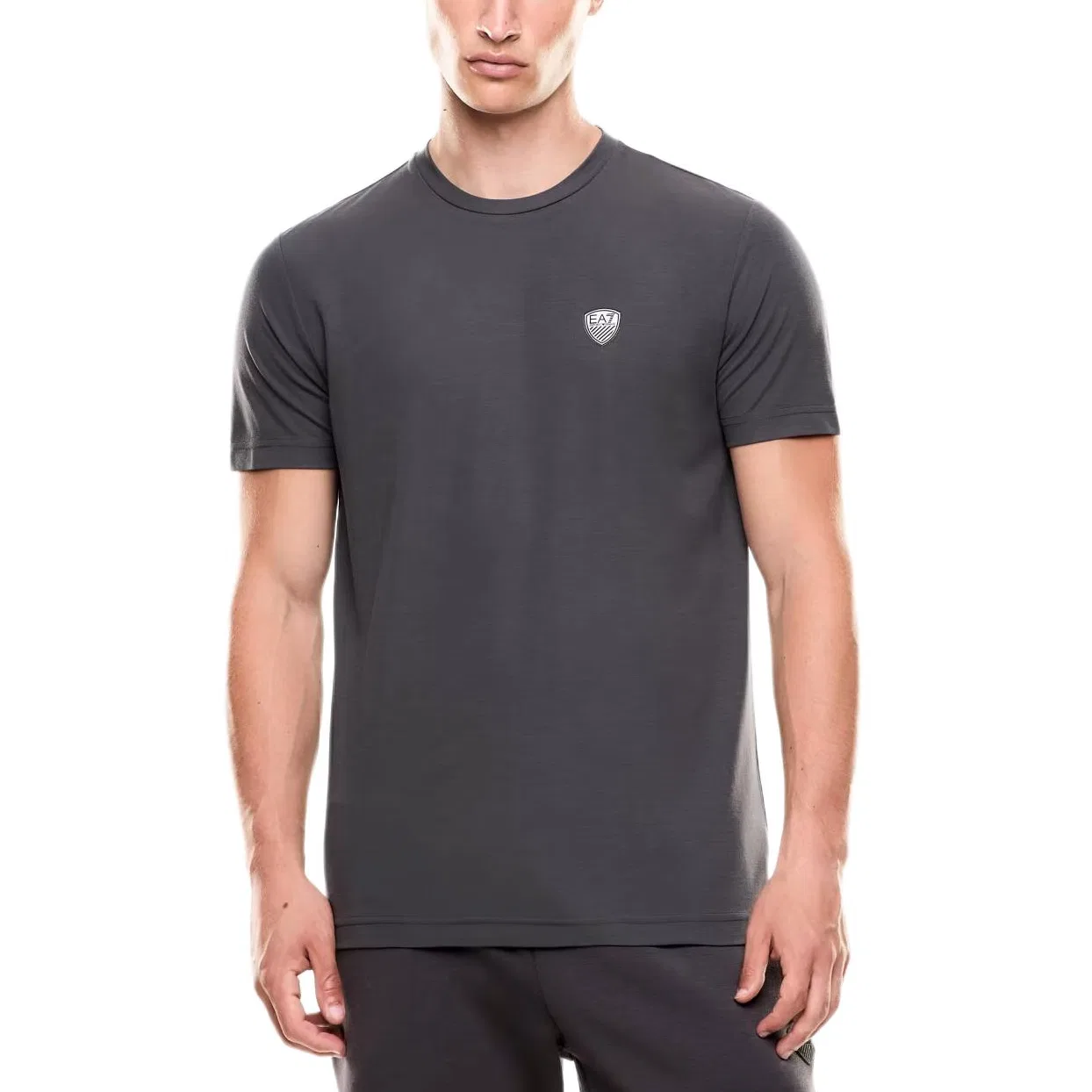 Мужская футболка Gray EA7 T Shirt EMPORIO ARMANI — фото 2
