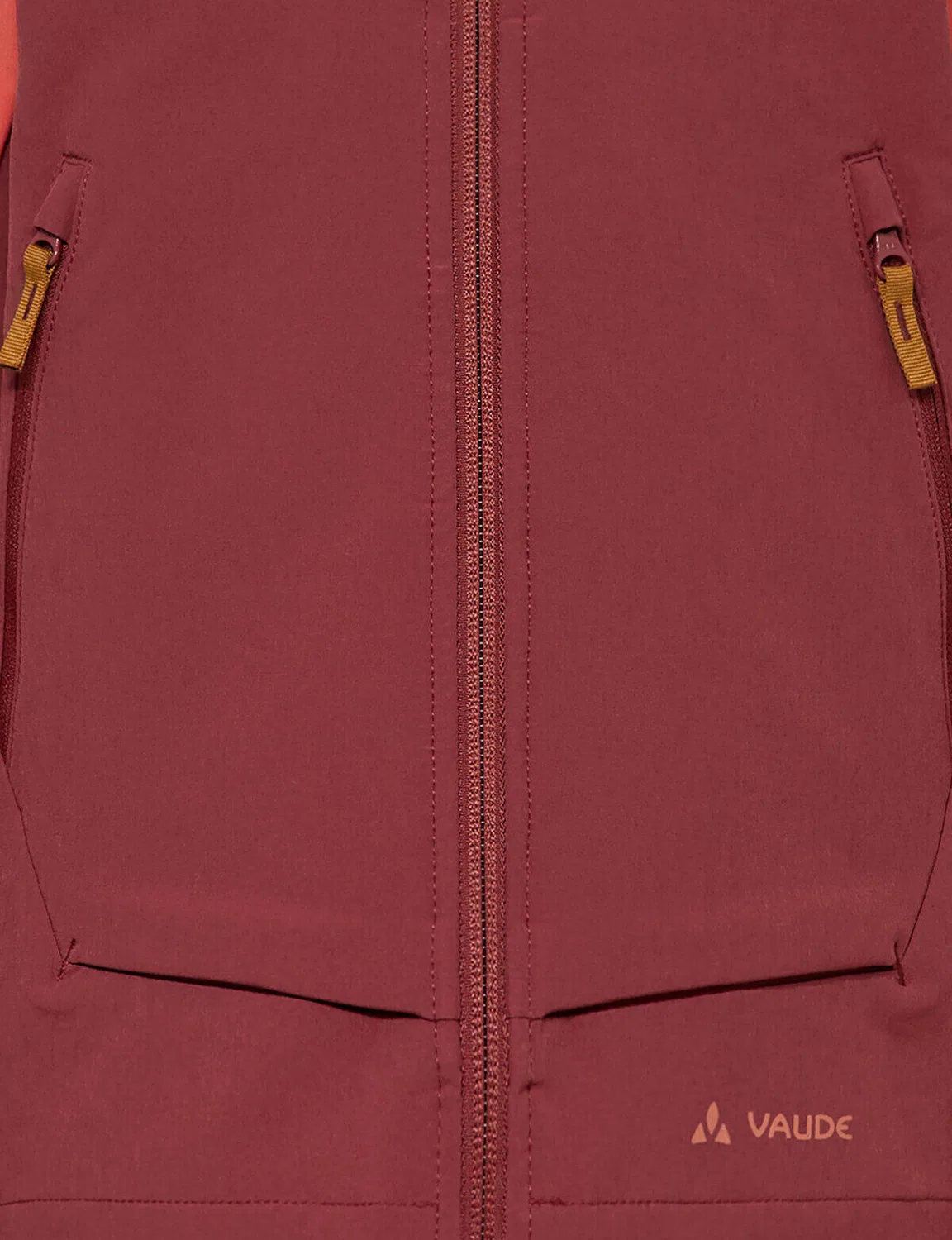 Детская ветрозащитная куртка-софтшелл Rokua Vaude, Red — фото 3