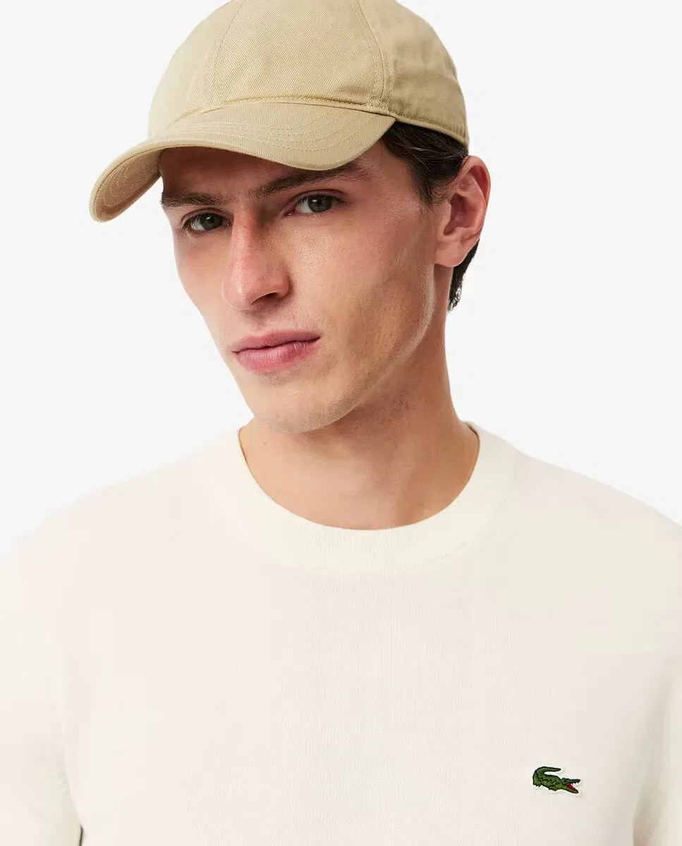 Мужской джемпер с круглым вырезом Lacoste, Blanco — фото 3
