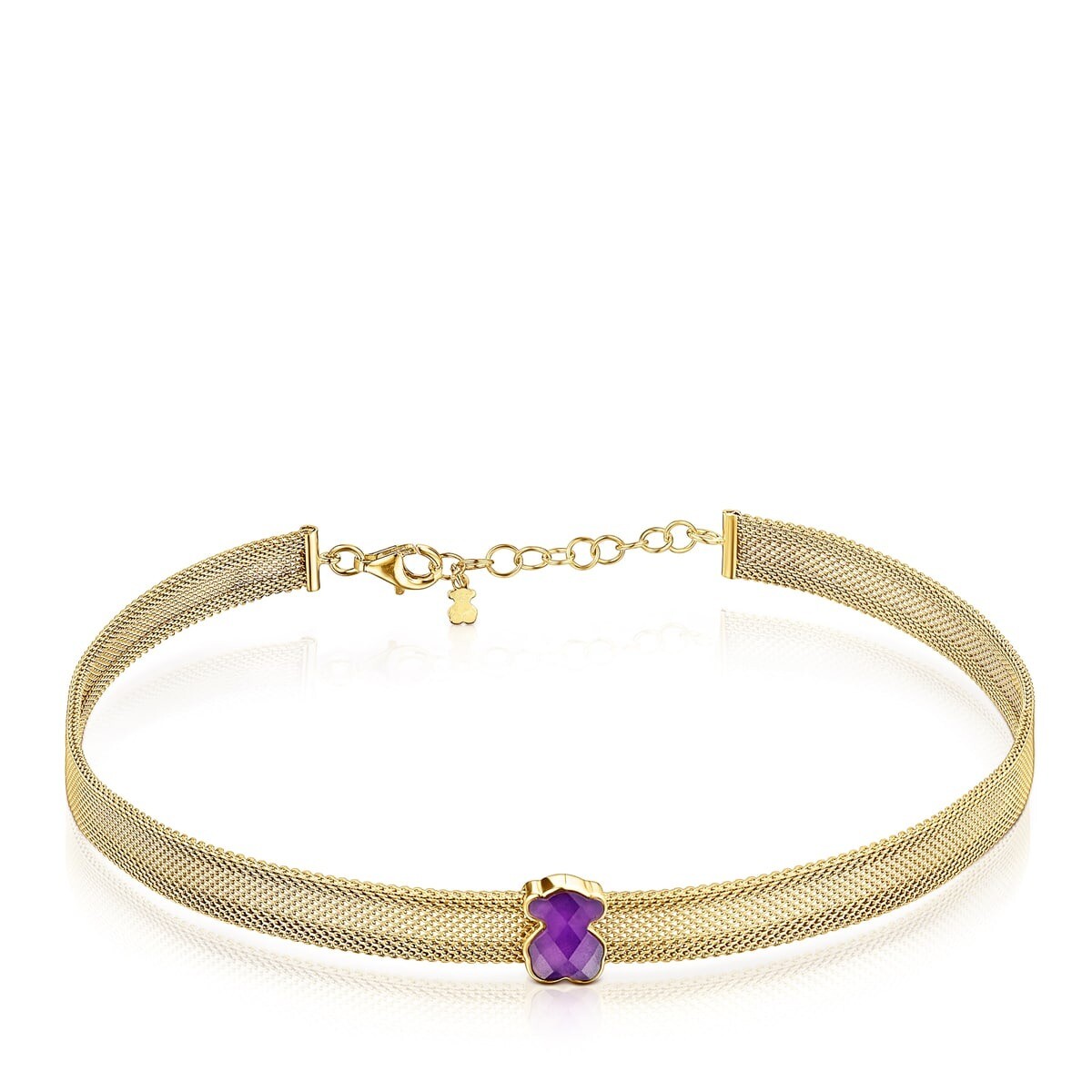 

Колье Tous Mesh Color, золотистая IP-сталь/аметист