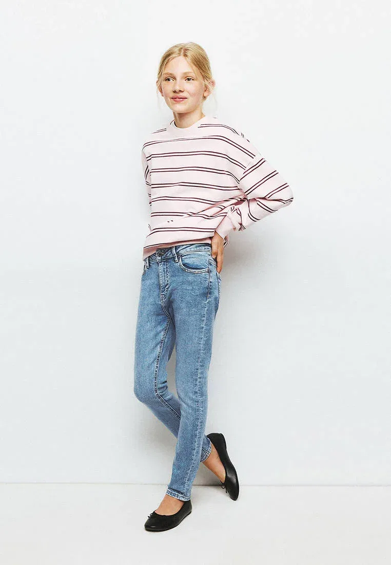 Детские джинсы узкие Mango Kids, Blue