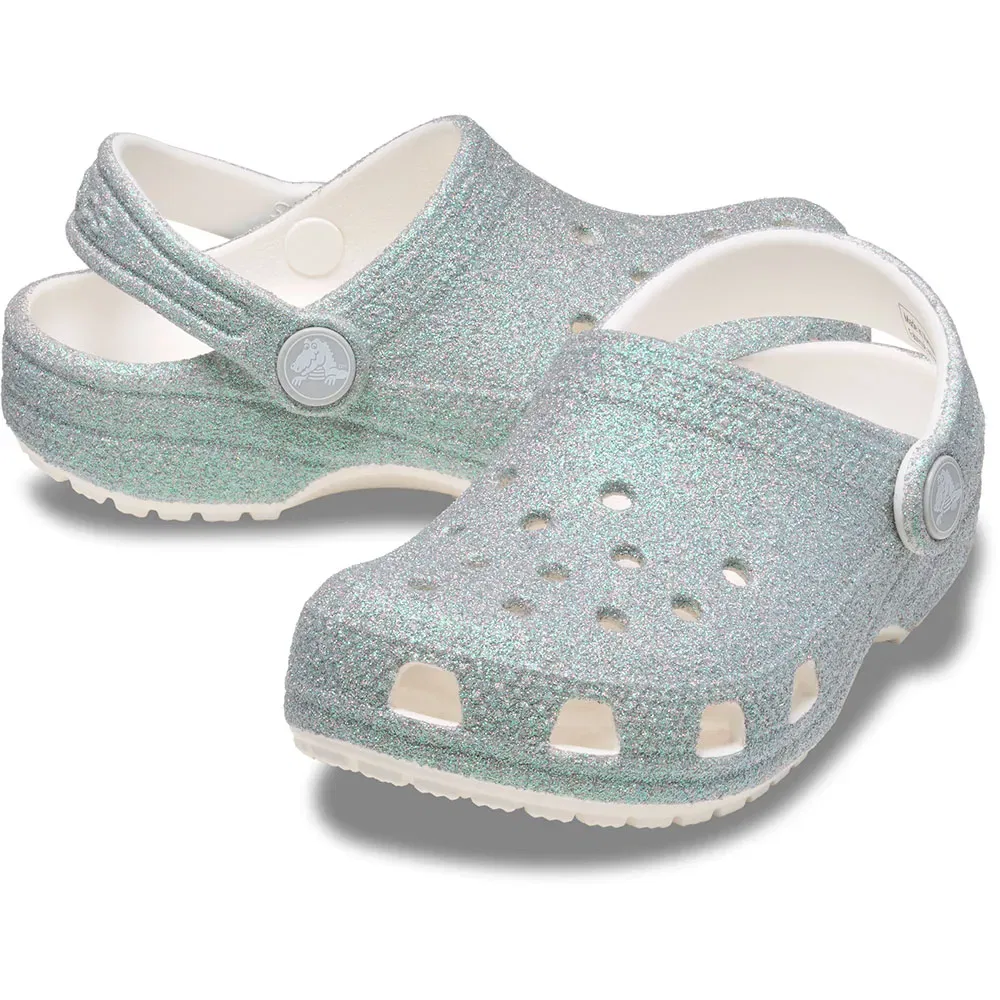 Комбинезон Crocs Classic Iridescent Glitter T, серый — фото 4