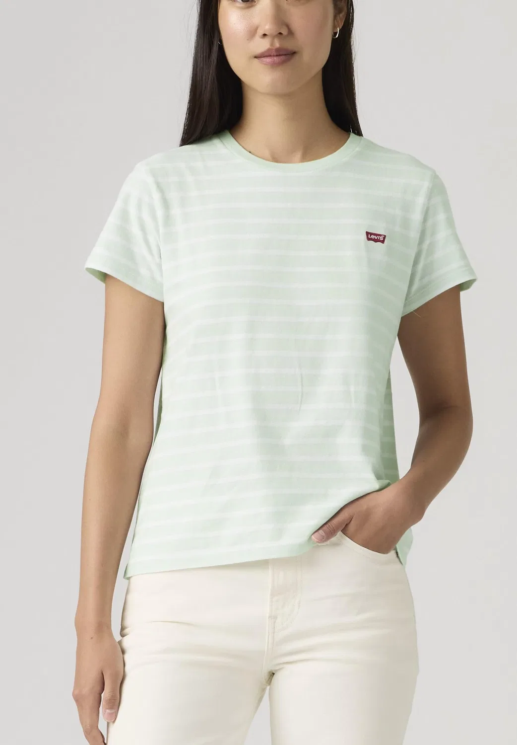 Женская футболка The Perfect Tee Levi's, Emily Stripe Pale Bl — фото 3