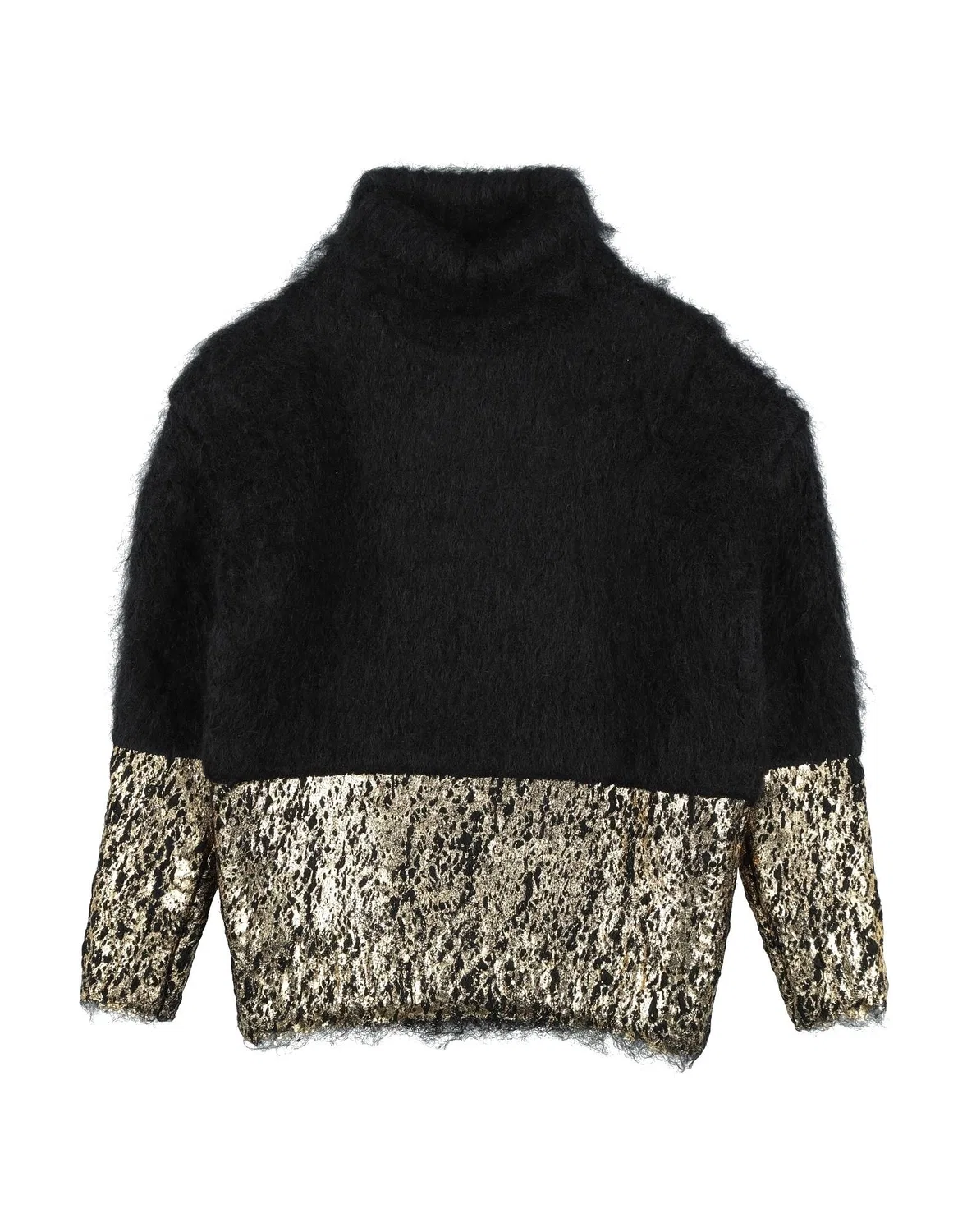 Водолазка из мохера с логотипом Dolce&Gabbana, черный