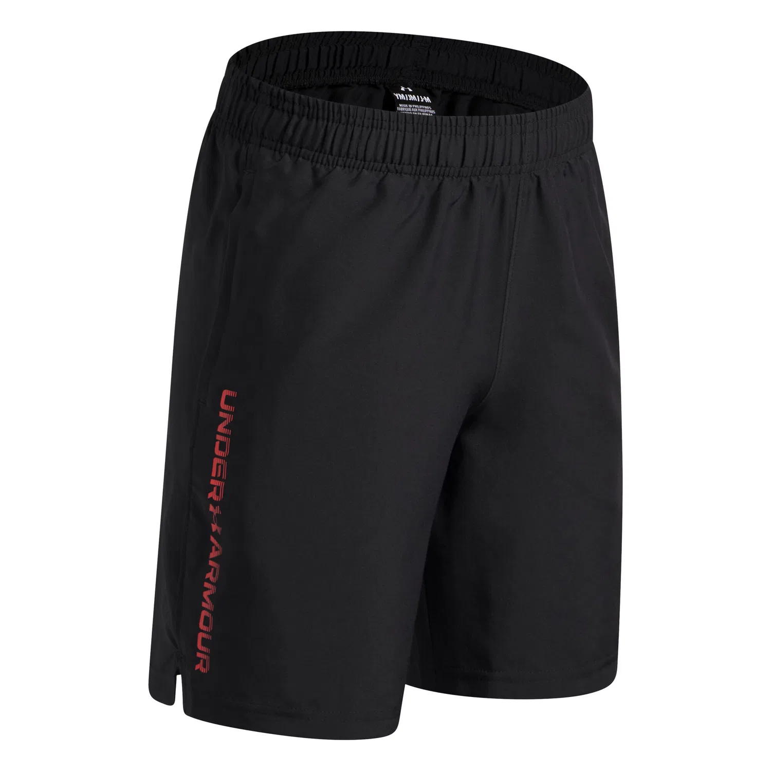 Детские шорты с принтом Under Armour, Черный Красный Черный — фото 2