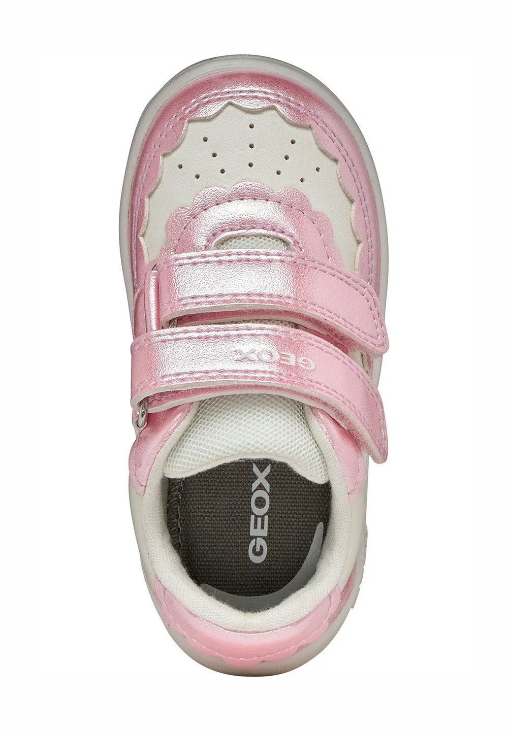 Детская обувь B eclyper Geox, White Dark Pink — фото 3