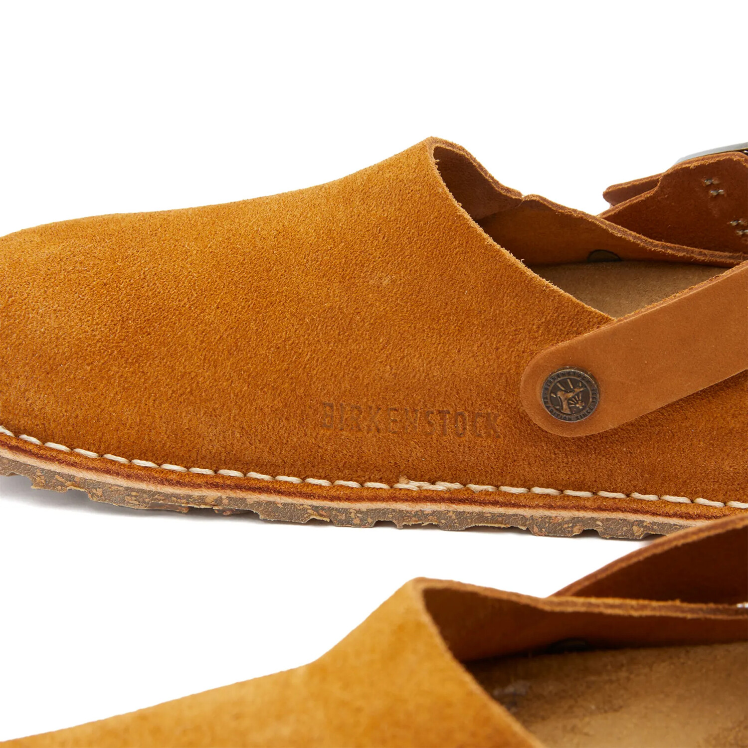 Мюли Birkenstock Lutry Premium Suede Leather, коричневый — фото 3