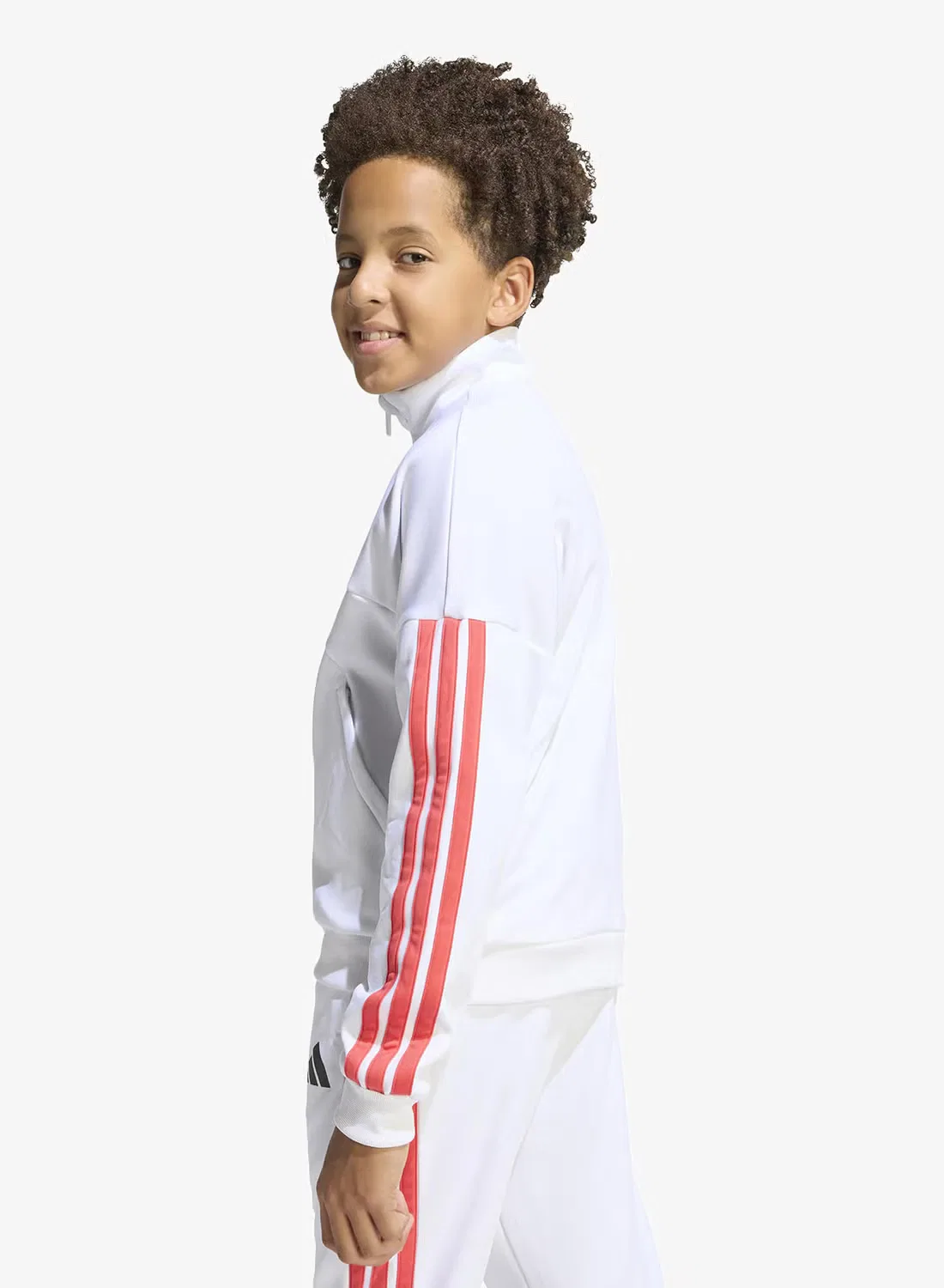 Куртка спортивная с длинным рукавом Youth Jude Bellingham Adidas, белая — фото 2