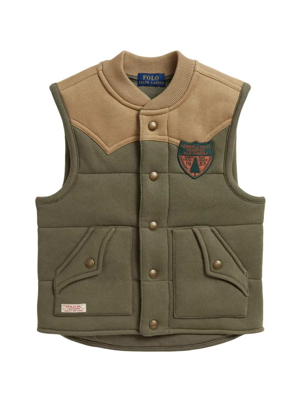 Стеганый жилет Polo Ralph Lauren Kids, зеленый