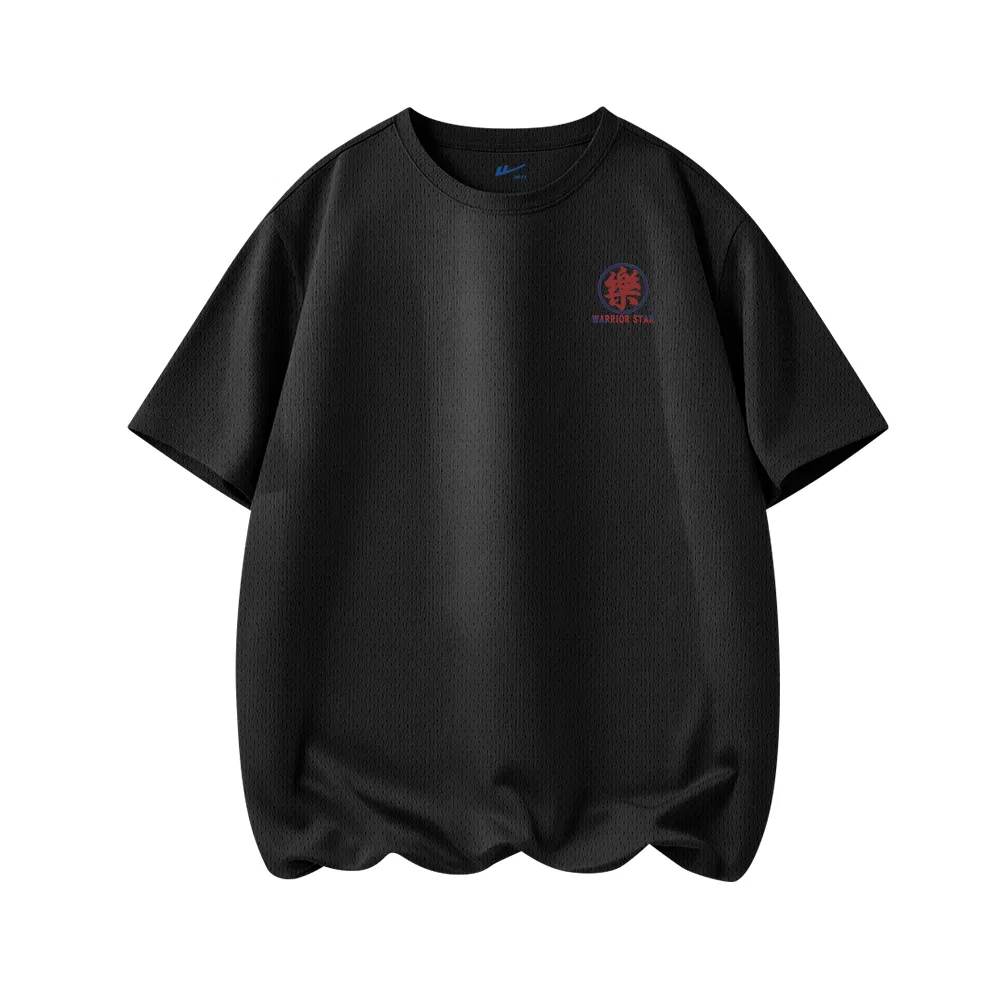 Футболка детская с круглым вырезом Ice Silk Mesh Breathable Gray WARRIOR — фото 4