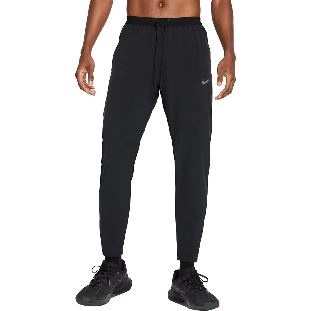 Мужские беговые штаны с технологией Dri-FIT Stride Woven Pant Nike, Black Reflective Silv