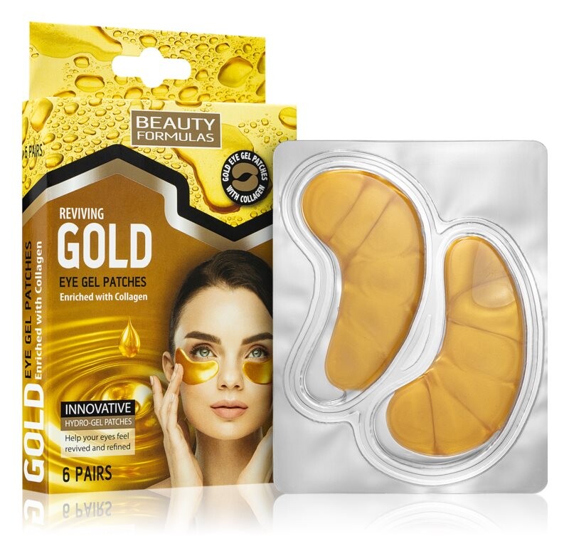 

Гидрогелевая маска вокруг глаз с коллагеном Beauty Formulas Gold