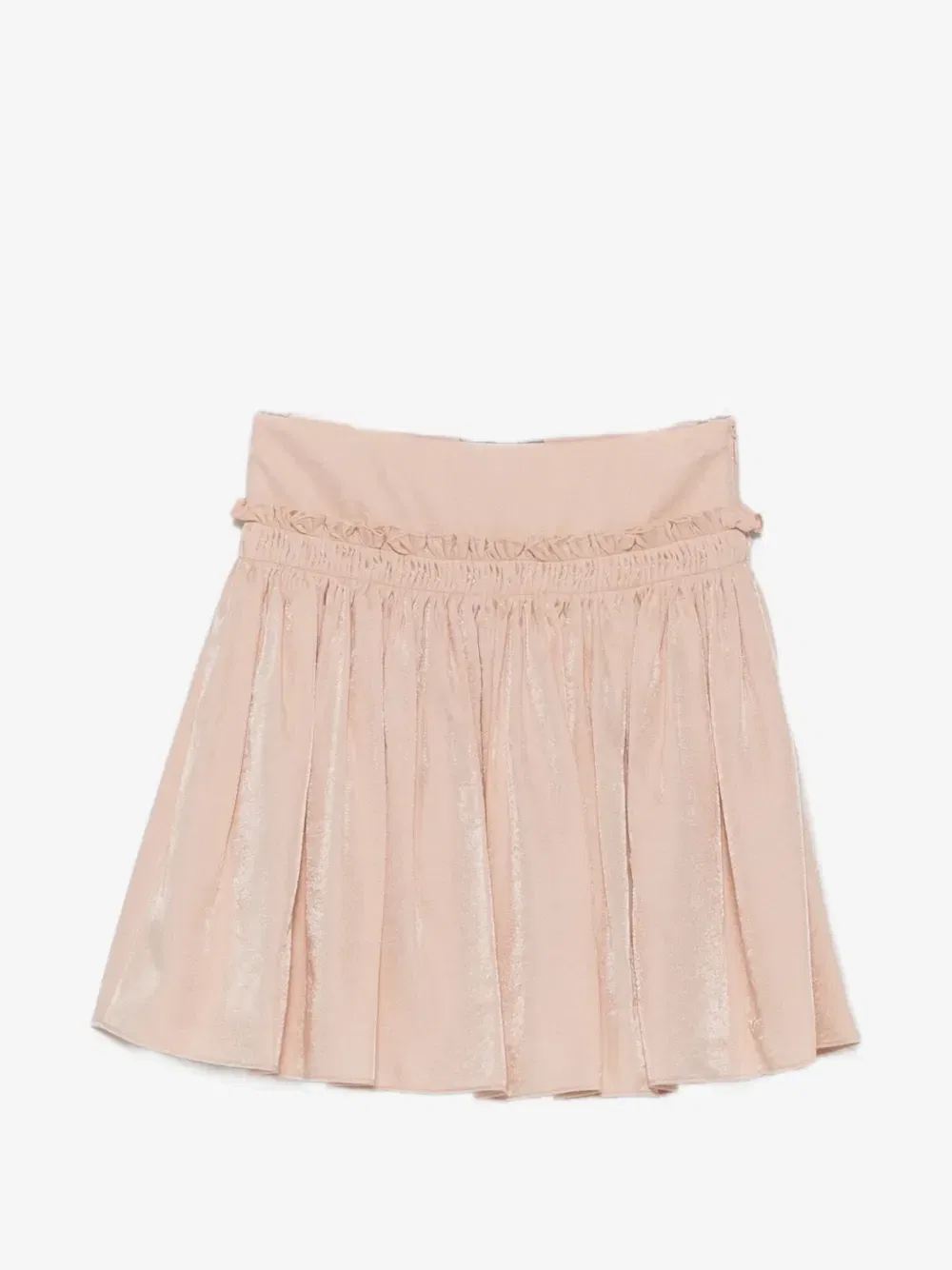 Юбка-клеш с оборками Emporio Armani Kids, розовый