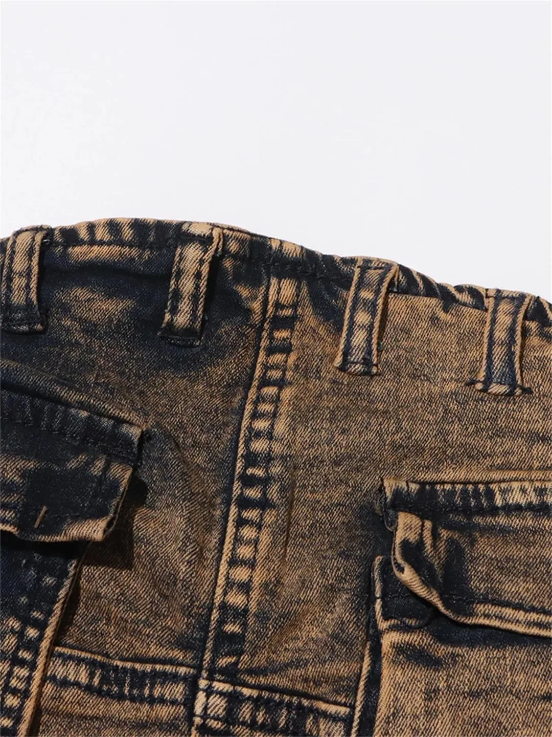 Женское джинсовое платье с открытыми плечами Casual, Blue — фото 3