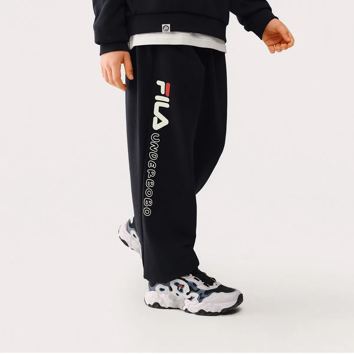 Спортивные штаны, модель Moderate, FILA KIDS, Legend Blue — фото 4