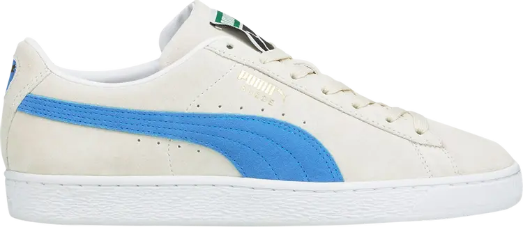 Кроссовки Puma Suede Classic 21 Pristine Ocean Dive, белый