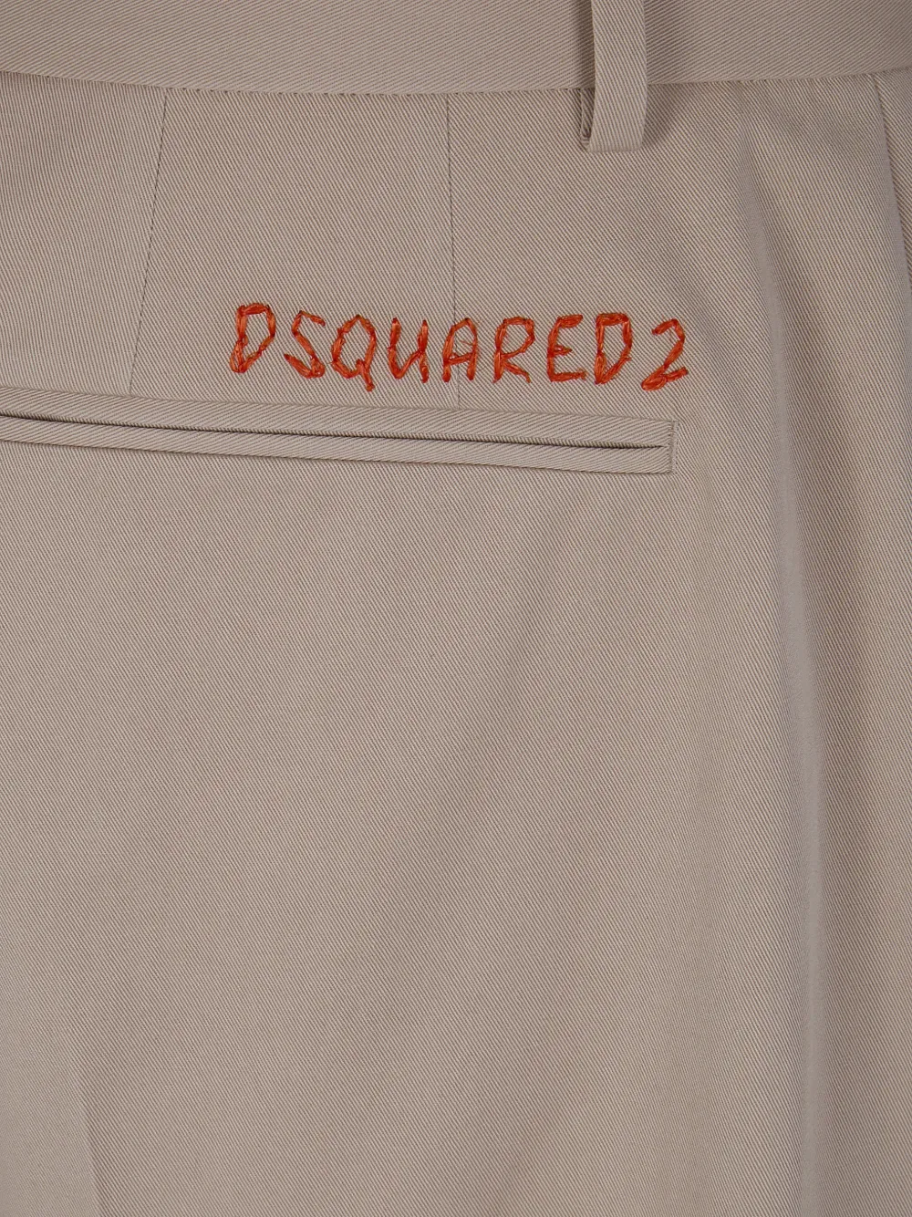Брюки со складками и манжетами Dsquared2, нейтральный — фото 3