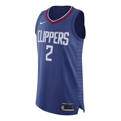 

Спортивная футболка kawhi leonard clippers icon edition vest men's blue Nike, синий