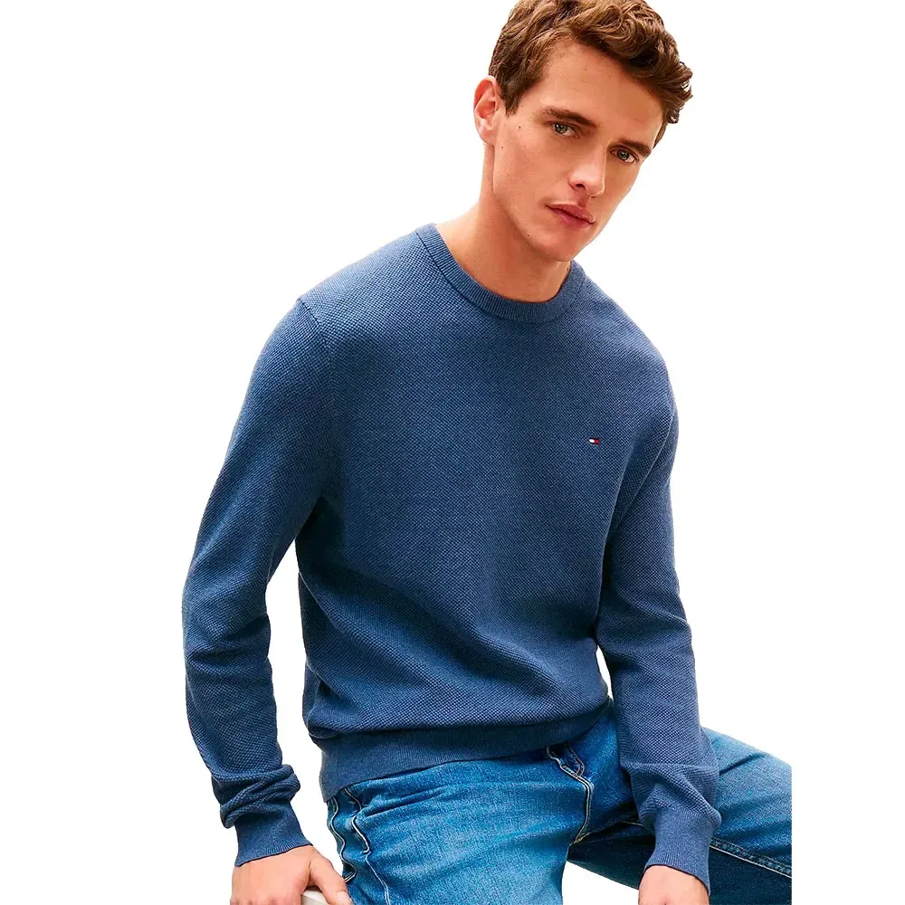 Свитер Essential Structure Tommy Hilfiger, синий — фото 4