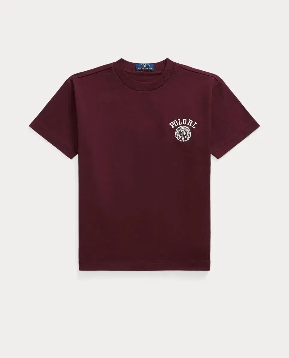 Детская футболка с принтом University Logo Polo Ralph Lauren, Burdeos