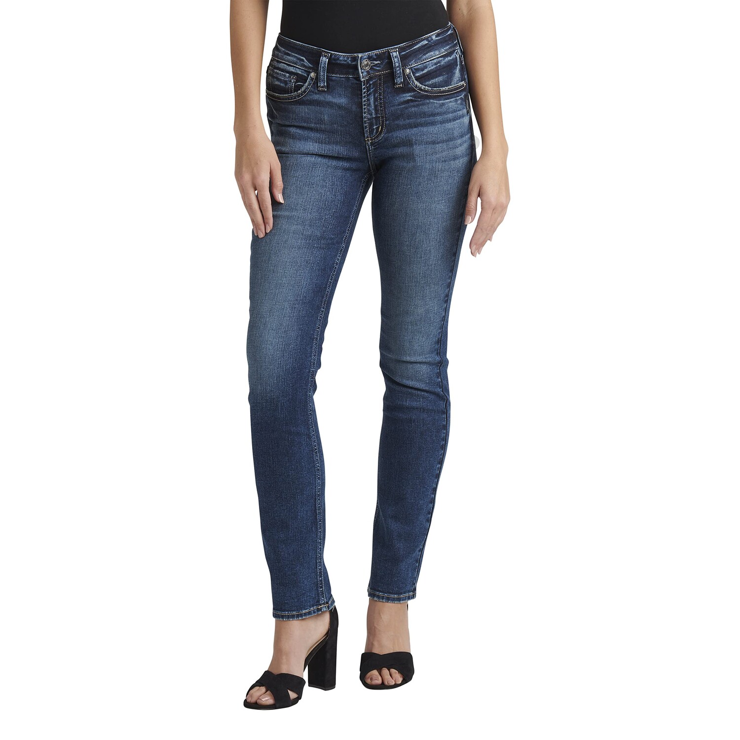

Джинсы Silver Jeans Co., Suki Mid-Rise Straight Leg Jeans L93413EGX434