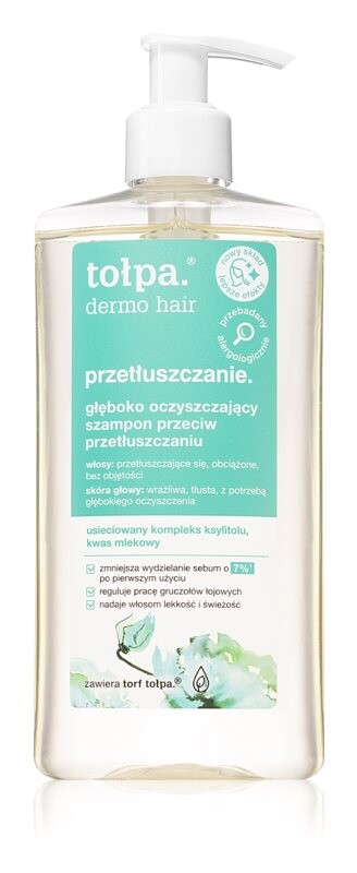 

Шампунь глубокого очищения для жирных волос Tołpa Dermo Hair
