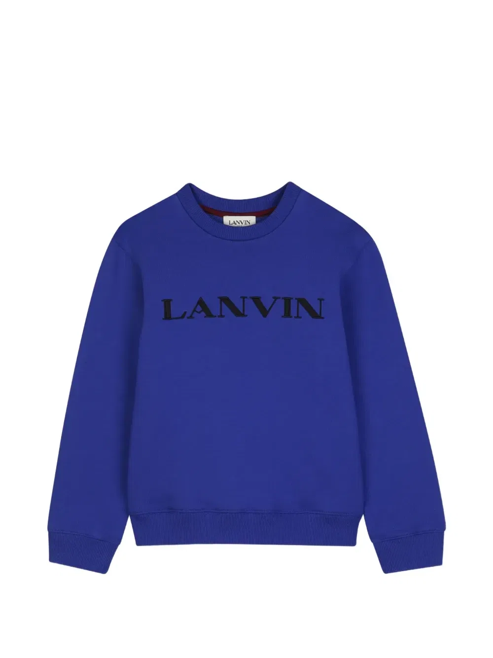 Свитшот с вышитым логотипом Lanvin Enfant, синий