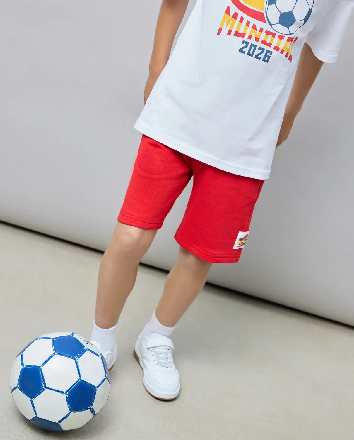 Детские шорты для мальчиков из футера Mundial Kids El Corte Inglés, 600 Rojo — фото 2