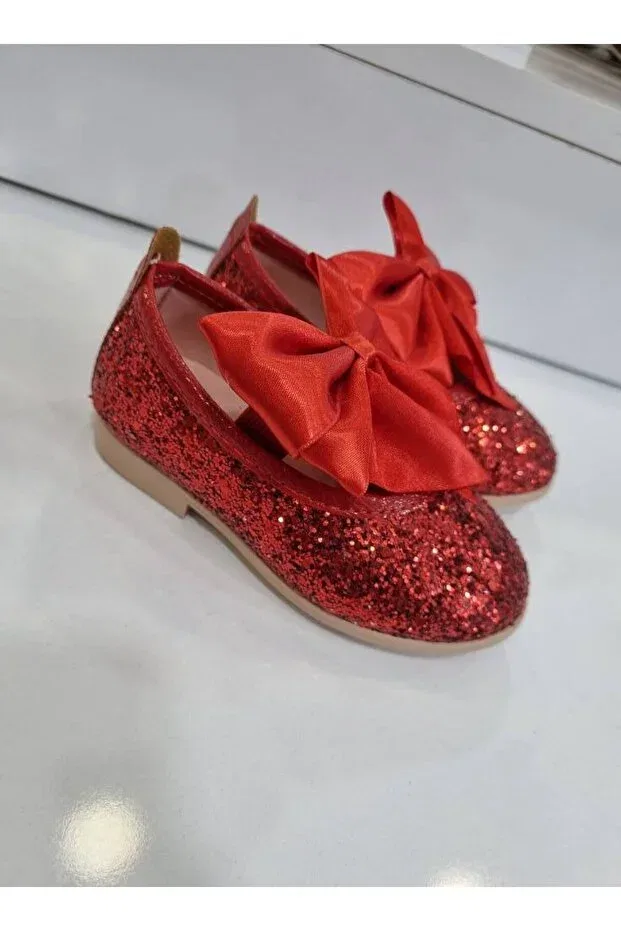 Детские балетки для девочек без каблука Ege Kids, Red — фото 2
