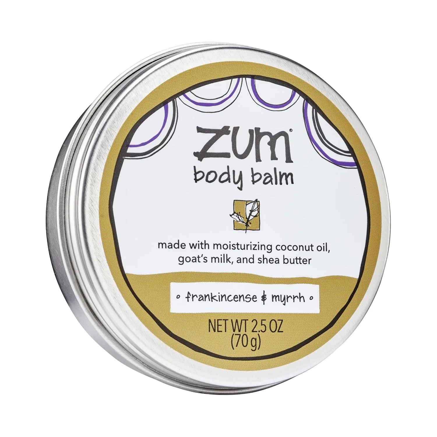 Крем для тела Frankincense and Myrrh, Zum, 74 мл
