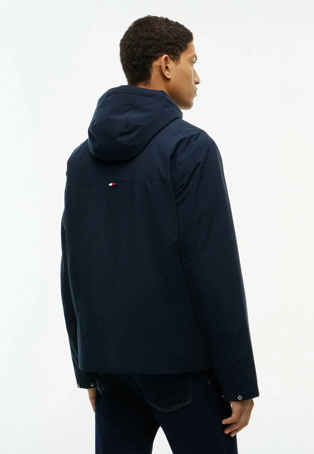Легкая стеганая куртка с капюшоном - легкая куртка Tommy Hilfiger, Navy Blue — фото 3
