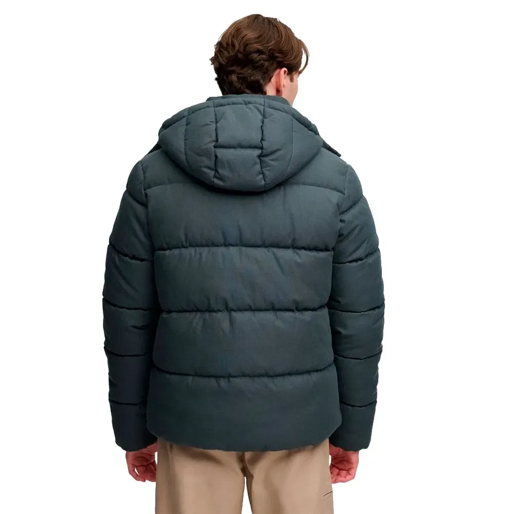 Мужской стеганый пуховик Premium Check Superdry, Blue — фото 2