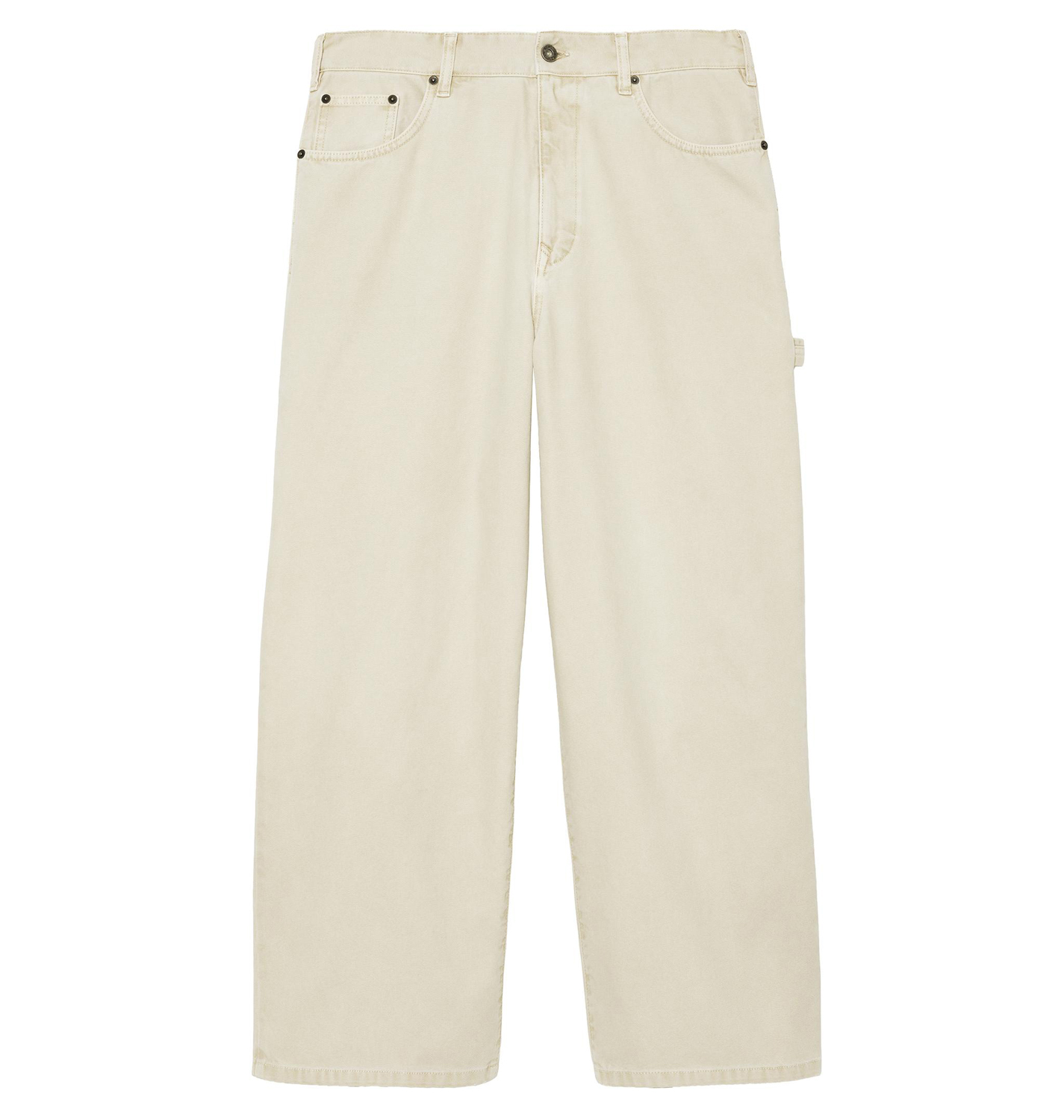 Брюки Zara Benito Antonio Collection Relaxed Fit Carpenter With Pocket, бежевый — фото 3