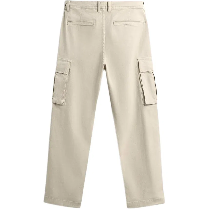 Мужские карго-брюки цвета хаки, ZARA, Beige — фото 3