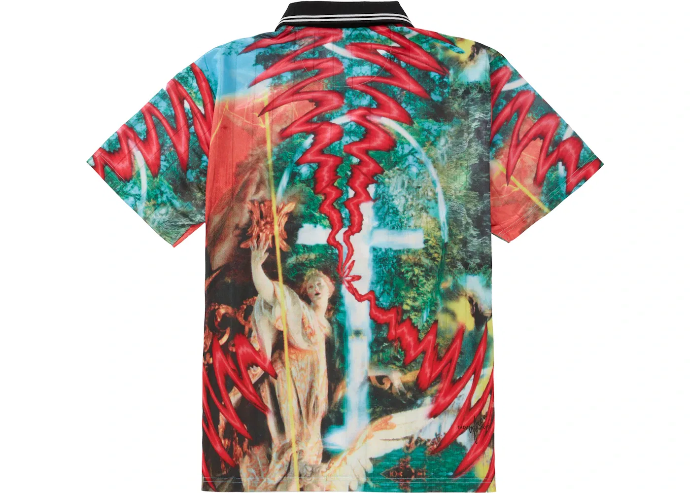 Мужская футболка-джерси с принтом Tadanori Yokoo Soccer Jersey Supreme, красный — фото 2