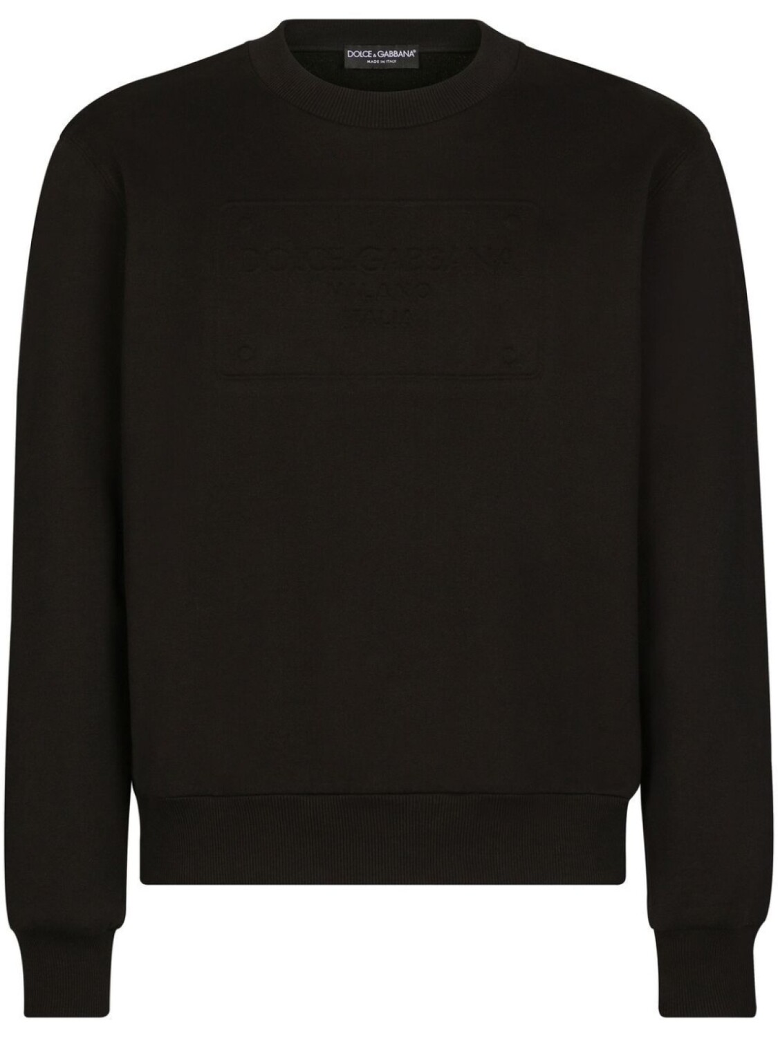 

Dolce & Gabbana толстовка с тисненым логотипом DG, черный