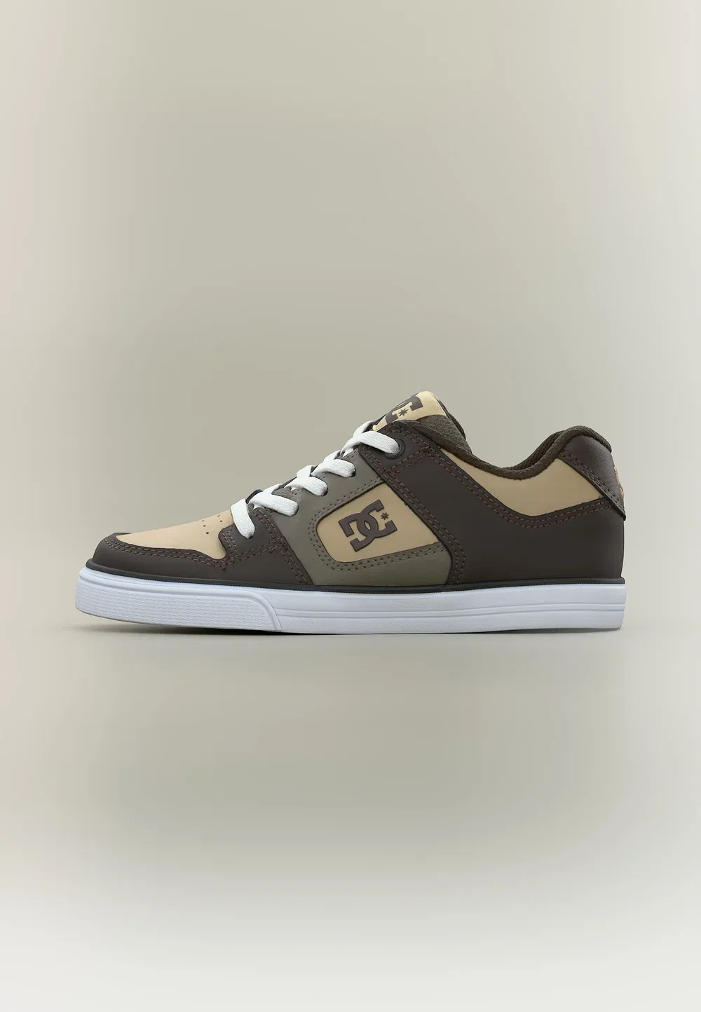 Чисто унисекс - скейтбордистские кроссовки Dc Shoes, Brown/White