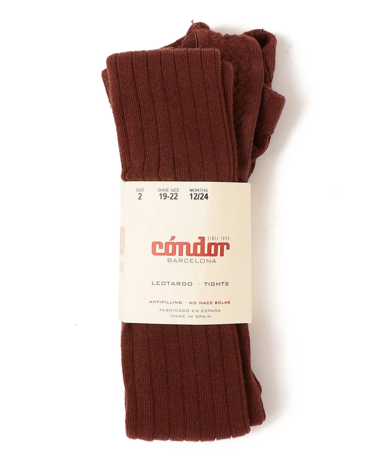 Детские колготки на подтяжках с ребристой текстурой, модель Suspenders Rib Tights SHIPS, Wine