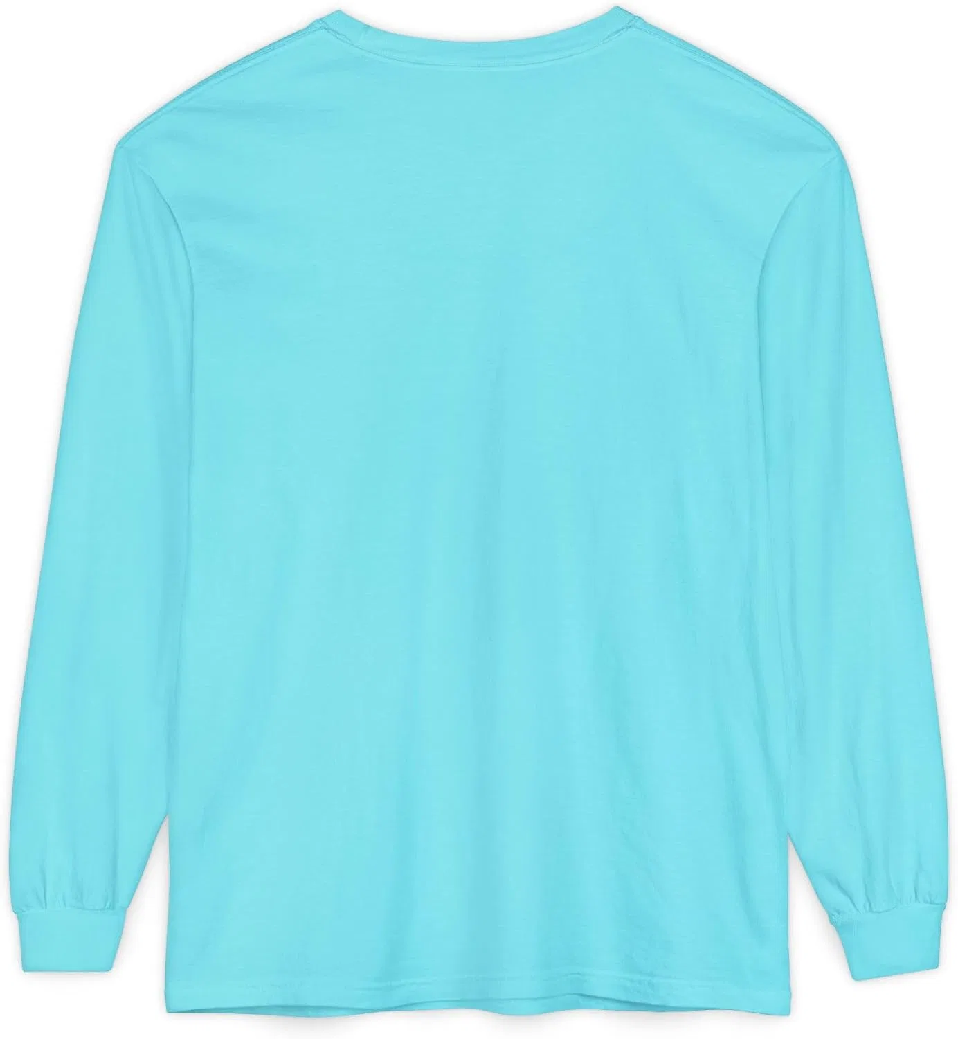 Мужская футболка с длинным рукавом Comfort Colors 6014, Lagoon Blue — фото 2