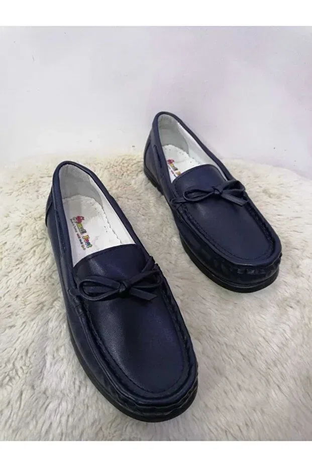 Детские туфли-лоферы для мальчиков ортопедические Özgür Kids, Navy Blue — фото 2