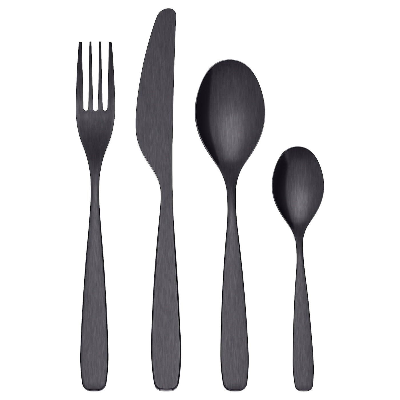 Столовый набор Ikea Tillagd 24 предмета, черный
